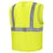 Pioneer Safety Vest, Polyester Mesh, ANSI Class 2, Zipper Closure, Cell Phone Pocket, Lime, S V1060360U-S - alternate 3